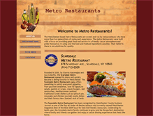 Tablet Screenshot of metrorestaurants.net